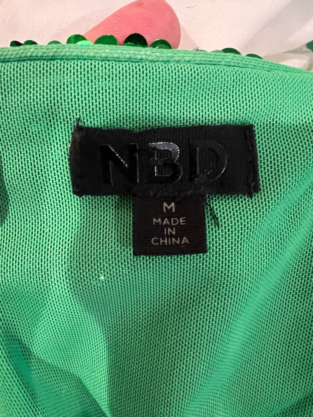 NBD Green Sequin Halter Dress - Picture 12 of 14